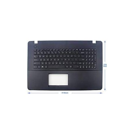 CLAVIER AZERTY + COQUE NOIRE ASUS X751, X751SJ - 90NB07S1-R31FR0