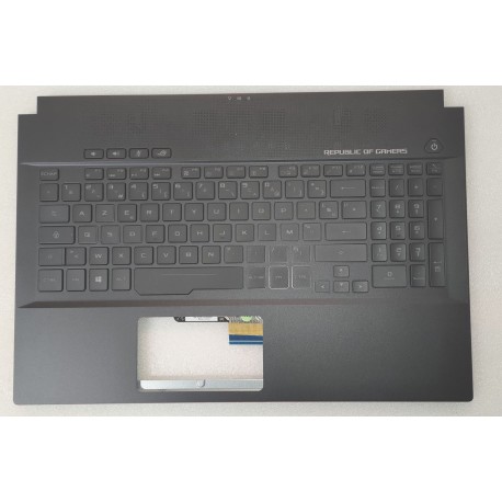 CLAVIER AZERTY RETROECLAIRE RGB + COQUE NOIRE ASUS GM501GM - 90NR00F2-R31FR0