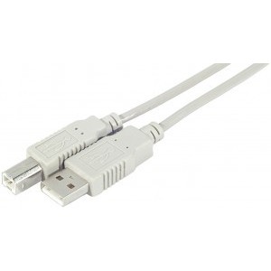 CABLE USB 2.0 A/B - M/M - 1m