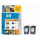 CARTOUCHE HP NOIRE - No 56 - PACK DE 2