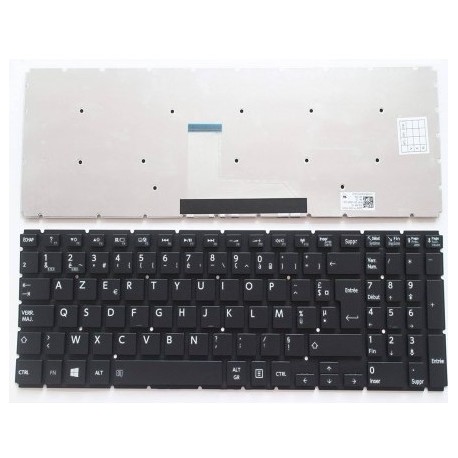 CLAVIER AZERTY NOIR TOSHIBA...
