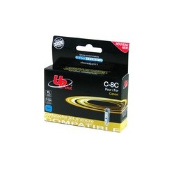 CARTOUCHE CANON CYAN compatible CLI-8C - avec puce - 14ml