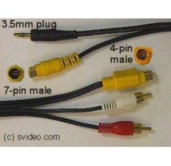 S-vidéo 7 pins vers 4 pins