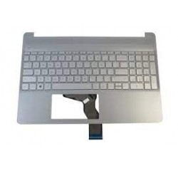 CLAVIER AZERTY + COQUE Natural Silver HP 15s-EQ, 15s-FQ - M17184-051