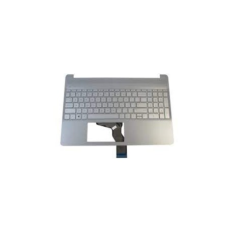 CLAVIER AZERTY + COQUE Natural Silver HP 15s-EQ, 15s-FQ - M17184-051