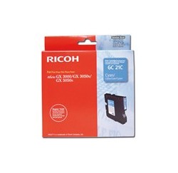 CARTOUCHE RICOH GEL D'ENCRE CYAN AFICIO GX5050N - GC-21CH