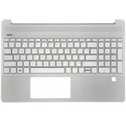 CLAVIER AZERTY NATURAL SILVER HP 15S-FQ - L63578-051