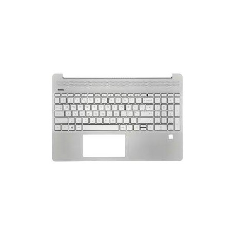 CLAVIER AZERTY NATURAL SILVER HP 15S-FQ - L63578-051