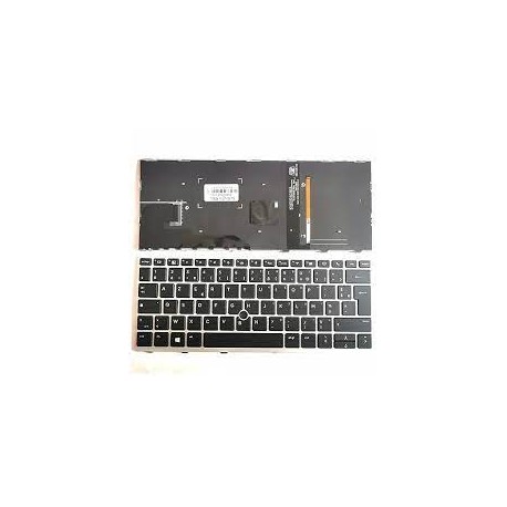 CLAVIER AZERTY RETROECLAIRE POINTSTICK HP EliteBook  735 G5, 830 G5, 830 G6 L13697-051