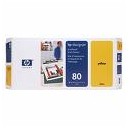 TETE D'IMPRESSION HP JAUNE DesignJet 1050C/1055CM - No80 