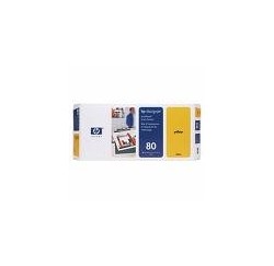 TETE D'IMPRESSION HP JAUNE DesignJet 1050C/1055CM - No80 