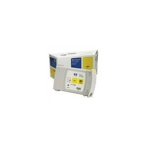 CARTOUCHE HP JAUNE DesignJet 1050C/1055CM -No80 - 350ML