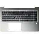 CLAVIER AZERTY RETROECLAIRE + COQUE SILVER HP 850 G7, 855 G7 - M07491-051 Gar 6 mois
