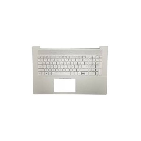 CLAVIER AZERTY + COQUE NATURAL SILVER HP 17-CG  - L87983-051 - Gar 6 mois