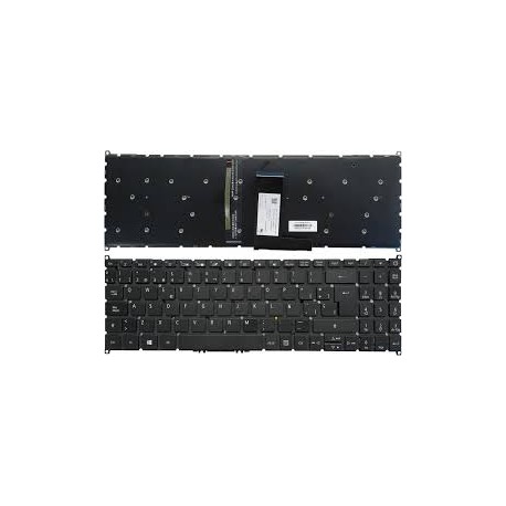 CLAVIER AZERTY RETROECLAIRE...