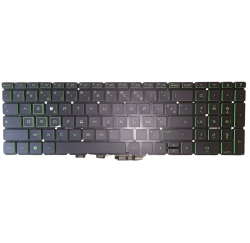 CLAVIER AZERTY RETROECLAIRE VERT HP Pavilion 15-DK - NSK-XN2BC 9Z.NEZBC.20F vert