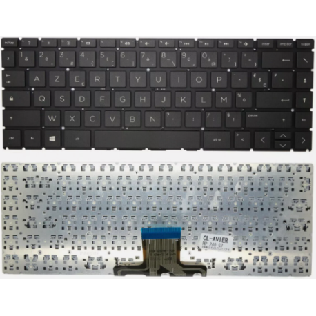 CLAVIER AZERTY NOIR HP 240 G8, 245 G8, 246 G8