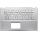 CLAVIER AZERTY RETROECLAIRE + COQUE ARGENTEE ASUS X712FB X712FA - 90NB0L61-R31FR0 - Gar 6 mois