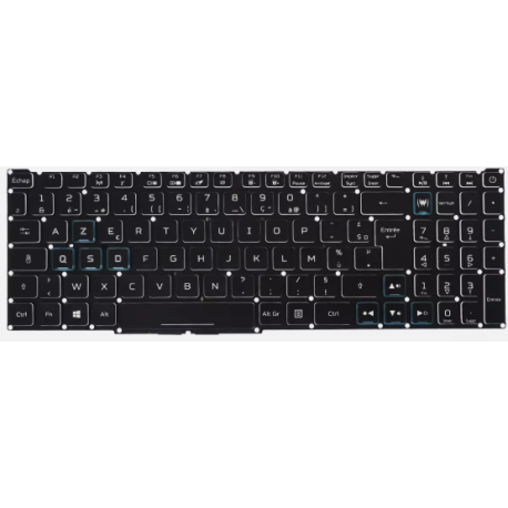 CLAVIER AZERTY RETROECLAIRE...