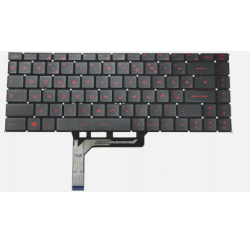 CLAVIER MSI RETROECLAIRE ROUGE MSI MSI Thin GF63 8RC 8RD 9SX 10SX