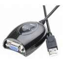 ADAPTATEUR USB2.0 SXVGA SUR PORT USB - CARTE VIDEO USB