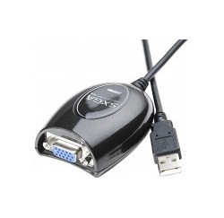 ADAPTATEUR USB2.0 SXVGA SUR PORT USB - CARTE VIDEO USB