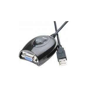 ADAPTATEUR USB2.0 SXVGA SUR PORT USB - CARTE VIDEO USB
