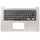 CLAVIER AZERTY + COQUE DOREE ASUS s510UN, S510UR  - 90NB0FQ1-R31FR0