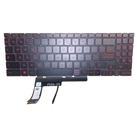 CLAVIER AZERTY RETROECLAIRE...