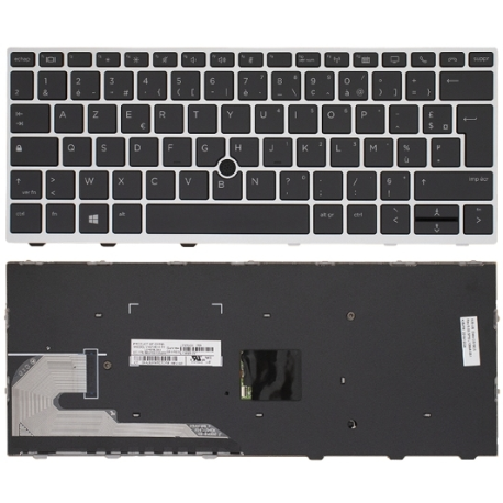 CLAVIER AZERTY HP Elitebook 730 G6 735 G6 - L13698-051 L07676-051 V162726CK1 FR