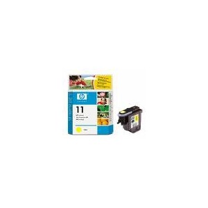 TETE D'IMPRESSION HP JAUNE BUSINESS INKJET2200SERIES/2600 - DESIGN JET SERIES500/800 - No11