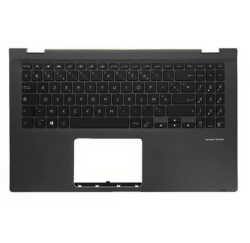 CLAVIER AZERTY RETROECLAIRE + COQUE GRISE ASUS Zenbook Flip 15 UX562FA - 90NB0LK1-R30FR0