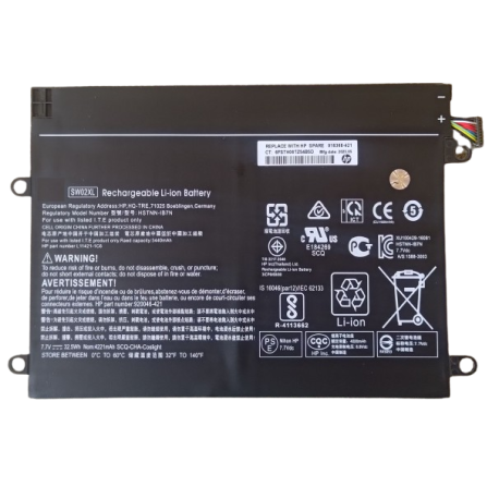BATTERIE COMPATIBLE HP X2 10-P - 859517-855 SW02XL 859470-421 - Gar 1 an