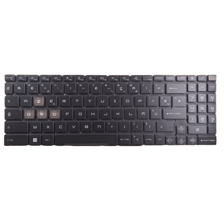 CLAVIER AZERTY RETROECLAIRE...