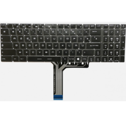 CLAVIER AZERTY RETROECLAIRE MSI GE63 - S1N3EFR252 NSK-FCBBN 0F 9Z.NEKBN.B0F