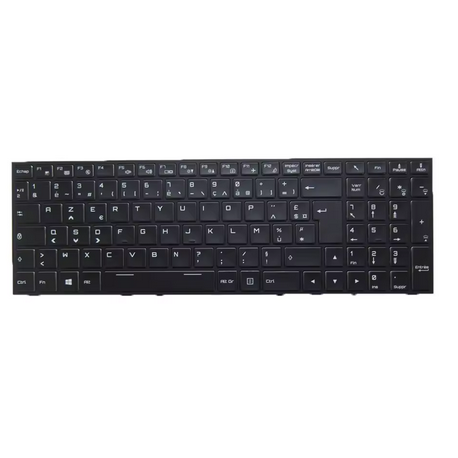 CLAVIER AZERTY RETROECLAIRE GIGABYTE Sabre 15, Sabre 17, RC55, CLEVO P650RX - MP-13H86F0J430C 6-80-P65S0-060-1
