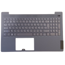 CLAVIER AZERTY RETROECLAIRE + COQUE GRISE LENOVO IdeaPad 5-15ALC05 5-15ARE05 - 5CB0X56149