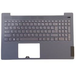CLAVIER AZERTY RETROECLAIRE + COQUE GRISE LENOVO IdeaPad 5-15ALC05 5-15ARE05 - 5CB0X56149