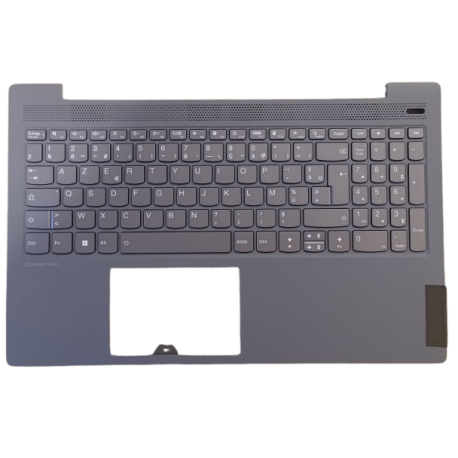 CLAVIER AZERTY RETROECLAIRE + COQUE GRISE LENOVO IdeaPad 5-15ALC05 5-15ARE05 - 5CB0X56149