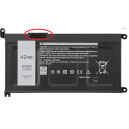 BATTERIE COMPATIBLE DELL Inspiron 3481, 3491, 3793, 5481 - YRDD6 1VX1H VM732 - Gar 1 an