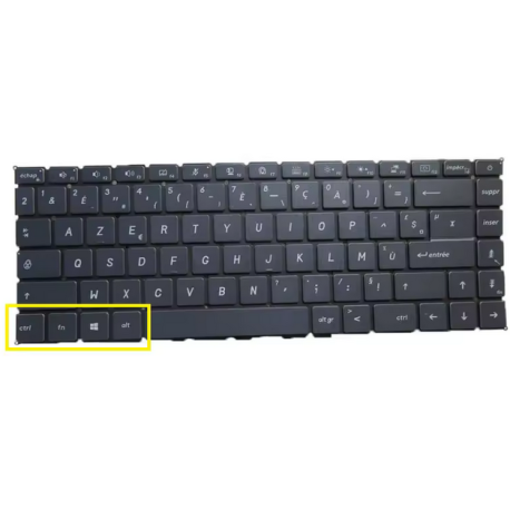 CLAVIER AZERTY RETROECLAIRE MSI MS-1551 Modern 15 a10
