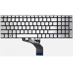 CLAVIER AZERTY SILVER HP 15-DW - Gar 1 an