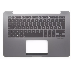 CLAVIER AZERTY + COQUE GRISE ASUS UX430UA - 90NB0EC1-R31FR00