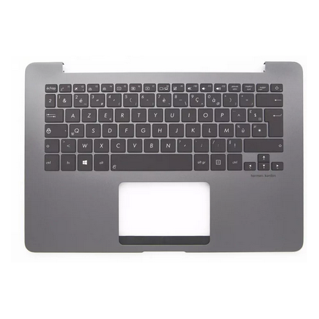 CLAVIER AZERTY + COQUE GRISE ASUS UX430UA - 90NB0EC1-R31FR00