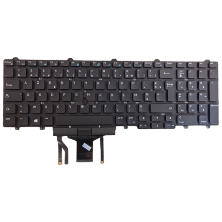 CLAVIER AZERTY NEUF  DELL Latitude e5550 - WCKVN - 0WCKVN - Rétroéclairé
