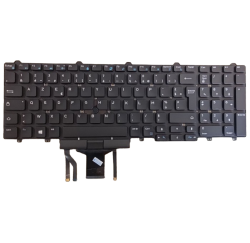 CLAVIER AZERTY NEUF DELL Latitude E5550  - WCKVN - 0WCKVN - Rétroéclairé