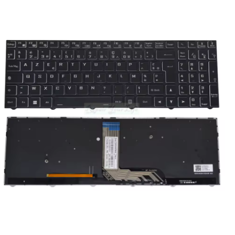 CLAVIER AZERTY RETROECLAIRE...