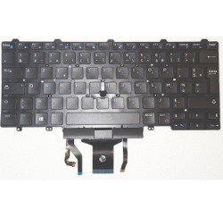 CLAVIER AZERTY RETROECLAIRE DUAL POINTING Dell Latitude 14 7000 E7450, E7470, 7480, 7490 Gar.6 mois