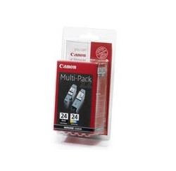 CARTOUCHES CANON MULTIPACK BCI24BK+BCI24C