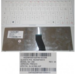 CLAVIER AZERTY NEUF GATEWAY, GERICOM, PACKARD BELL - AEZ06F00010 Z06 - 9J.N1R82.A0F